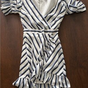 Striped Wrap Dress